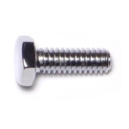 Midwest Fastener Grade 5, 1/4"-20 Hex Head Cap Screw, Chrome Plated Steel, 3/4 in L, 10 PK 74063